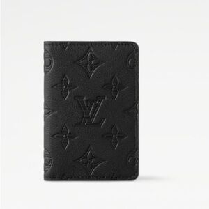 Louis Vuitton's Pocket Organizer in black Monogram Shadow small wallet